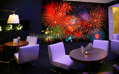 Fireworks fotobehang 00131 Ideal-Decor Poster Ideal Decor